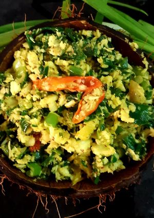 A picture of Spring onion fry.