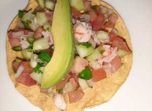 Una foto de Ceviche de camarón