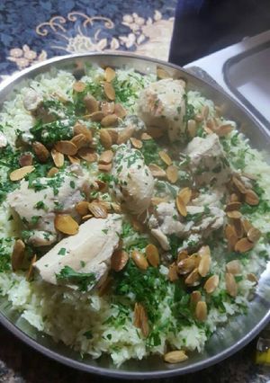 صورة لوصفة منسف دجاج