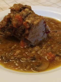 Una foto de Solomillo en salsa