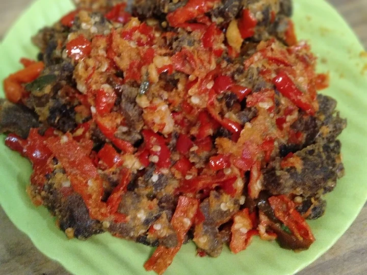 Cara Mudah Membuat Resep Daging dendeng sapi balado,praktis.. yang Lezat