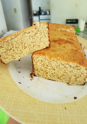 Una foto de Budín de manzana light