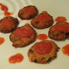 Una foto de Hamburguesas de carne con verduras condimentadas