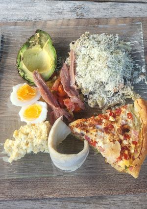 Une photo de Quiche au jambon et à la courgette (sans gluten et sans lactose)