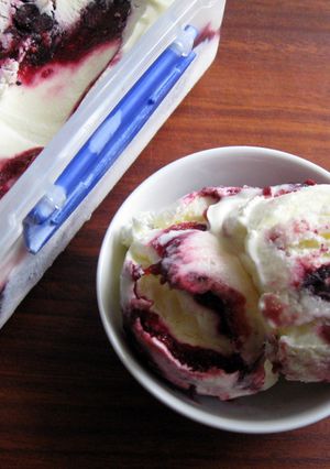 A picture of Super Easy Mixed Berries & Yoghurt Ice Cream.