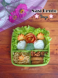Foto resep Nasi Bento Bunga
