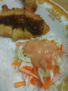 Foto resep Chicken katsu teriyaki (plus salad ala hokben)