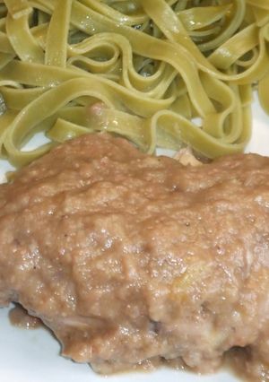 Foto principal de Pollo con castañas al vino tinto