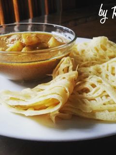 Foto resep Roti Jala (Ragit) dan Kari Ayam