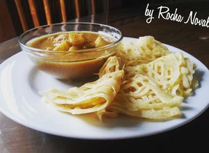 Foto resep Roti Jala (Ragit) dan Kari Ayam
