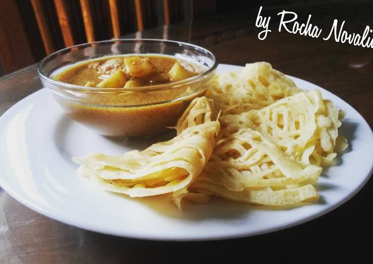 Roti Jala (Ragit) dan Kari Ayam