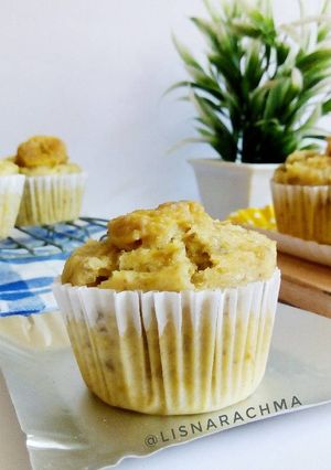 Foto resep Banana Muffin Simple & Moist (No Oven, No Mixer)