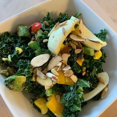 A picture of Warm kale salad.