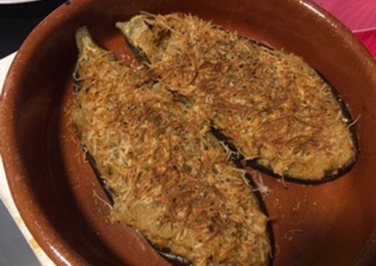 Berenjena rellena de verdura Thermomix