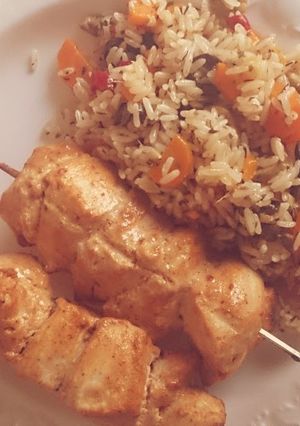 A picture of "BIG SH!T" - Spicy Chicken Kebab.