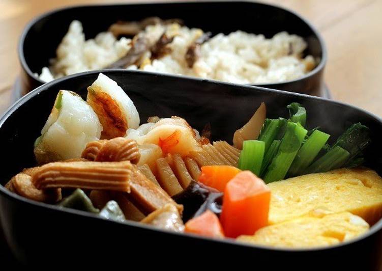 Recipe of Perfect Jibuni Bento - A Kanazawa Specialty Packed in a Bento