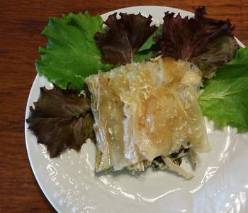 Fast Cooking Methods Phyllo pie with chicken spinach feta cheese Most Delicious