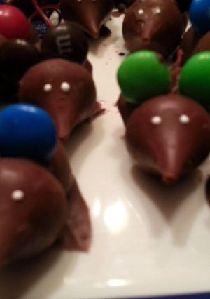 A picture of Christmas Mice.