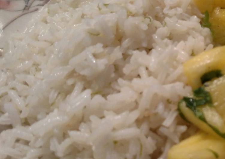 Simple Way to Make Any-night-of-the-week Lime Coconut Jasmine Rice