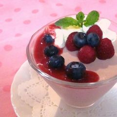 A picture of Raspberry Bavarian Cream.