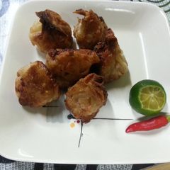 A picture of Homemade porkshomai.