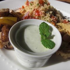 A picture of Yogurt-Mint Sauce: A Taste of India.