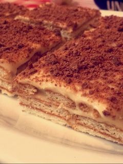صورة لوصفة طريقة عمل حلا الفليك مع البسكويت