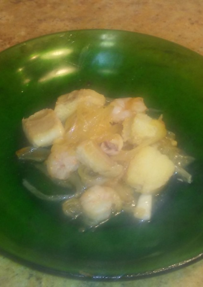 Una foto de Rape encebollado