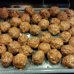 A picture of JR's italian meatballs.