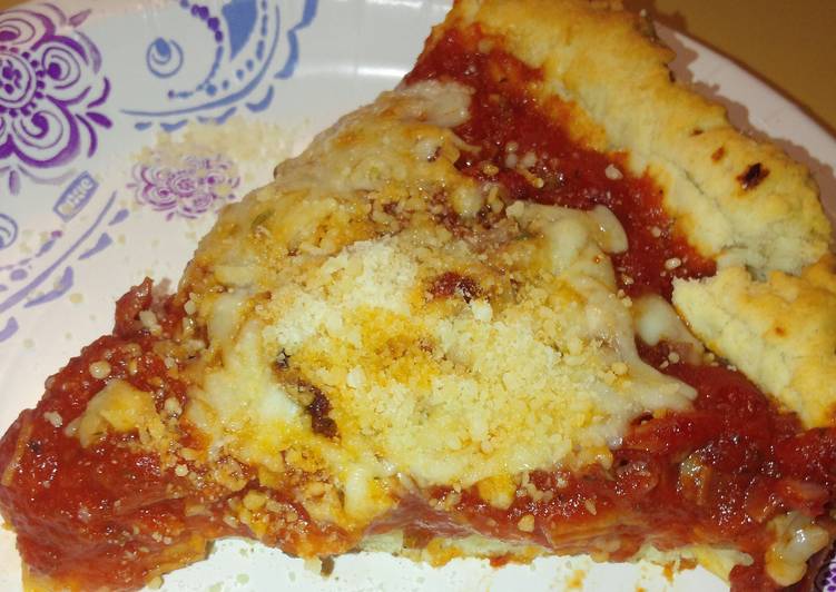 Best deep dish pan pizza Recipe by mrefue - Cookpad