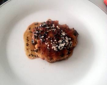 Easy Serving Recipe Pan Fried Fish Cakes wPomegranate  Lime Vinaigrette Most Delicious