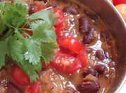 A picture of kidney beans curry