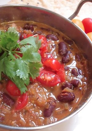 A picture of Rajma - Red Kidney Bean Indian Curry.