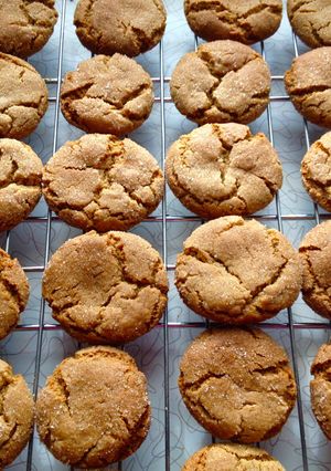 A picture of Grandma M.'s Gingersnap Cookies.