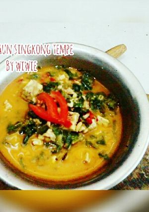Foto resep Gulai daun singkong Tempe