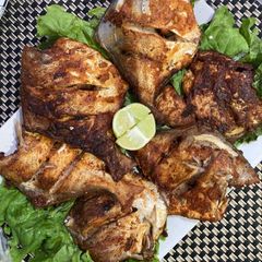 Crispy crunchy Pomfret fried fish A picture of Crispy crunchy Pomfret fried fish.