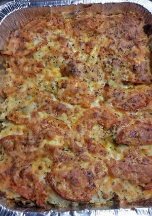 A picture of Party Potato Casserole.