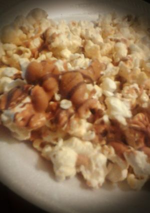 A picture of Peanut butter chocolate popcorn.
