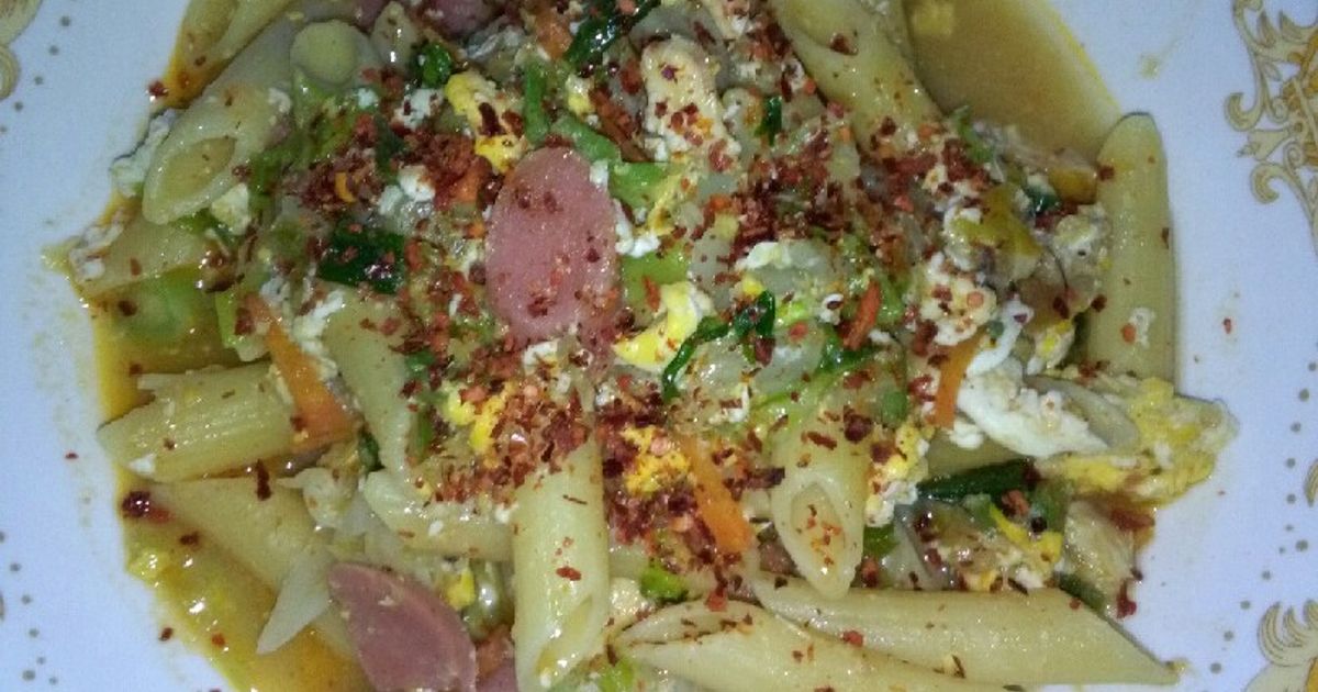 Day 11 : Seblak Pasta Penne (menu buka puasa / sahur)
