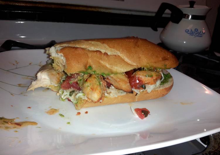 bruschetta chicken sandwhich