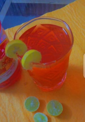 A picture of Ruhafza with lemon.