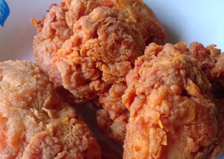 Cara Bikin Ayam goreng tepung crispy Anti Gagal