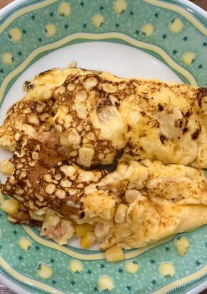 【煎】鮭魚鬆玉米蛋 的食譜成品照片
