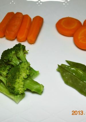 A picture of Glazed Carrots and Greens.