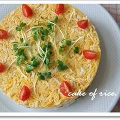 A picture of Easy! Tuna Soboro Rice Cake.