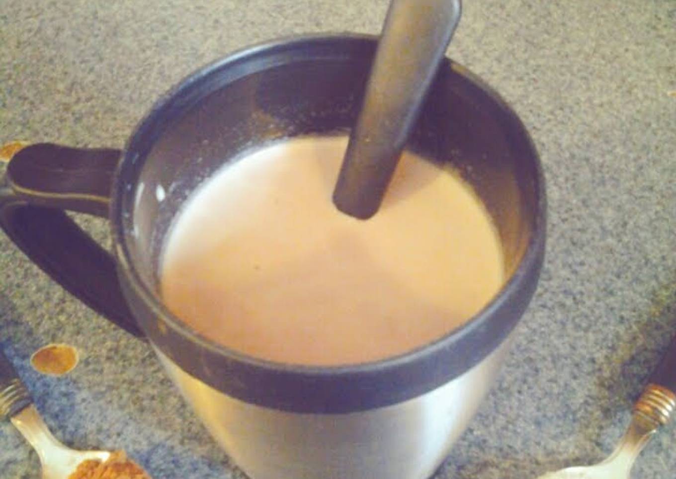 Easy homemade hot cocoa computer.