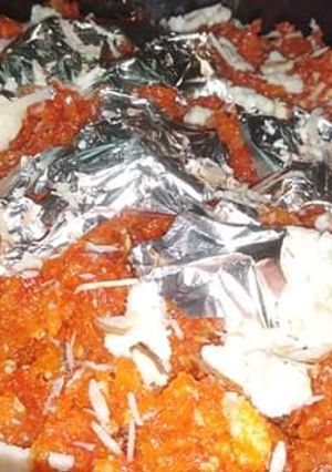 A picture of Gajar ka halwa with homemade khoya.