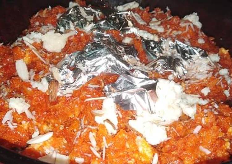 Gajar ka halwa with homemade khoya