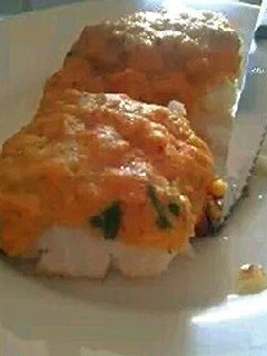 A picture of Flavourful cod with carrot's crust..