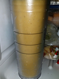 A picture of Mango banana cinnamon smoothie.